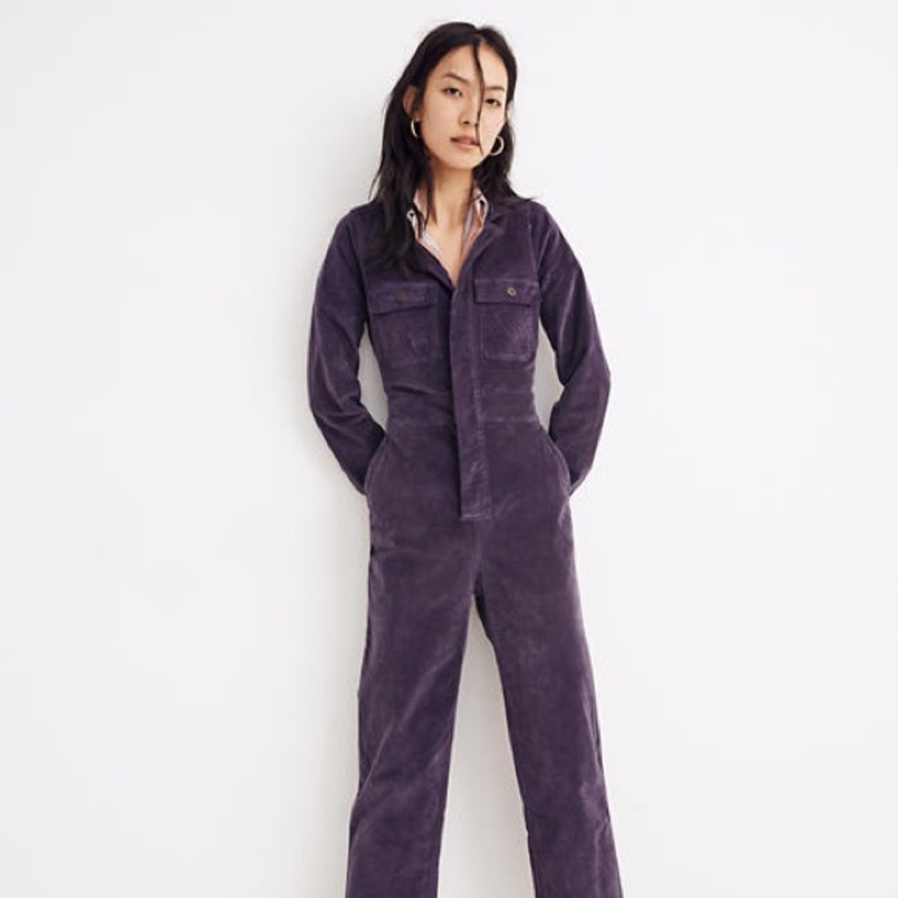 Madewell Velveteen Slim Coverall Suit